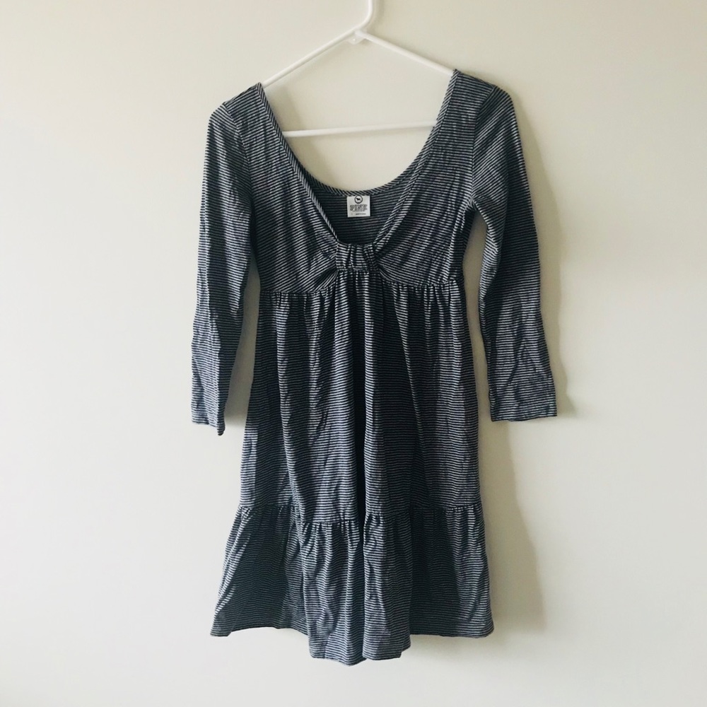 Black and Grey Striped Dress by PINK